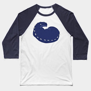 Sleeping Blue Dragon Baseball T-Shirt